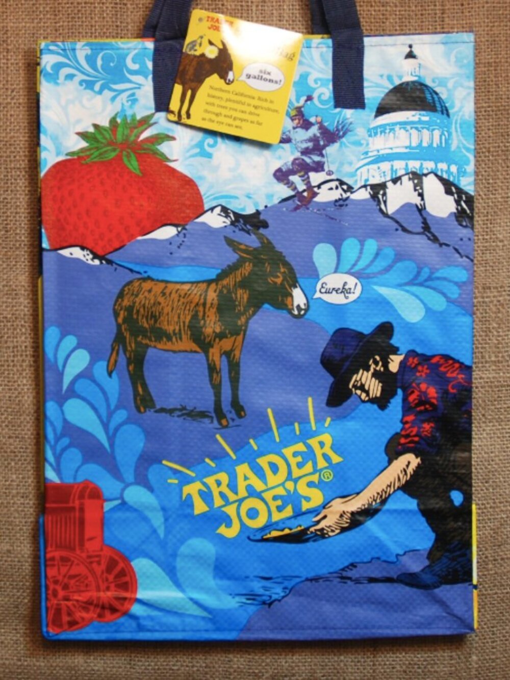 Trader Joe’s Northern California SF Reusable Grocery Tote Bag NEW NWT